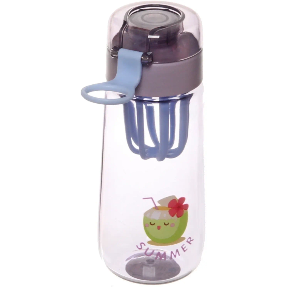 Бутылка питьевая пластиковая 430мл «Фрукты Лето»