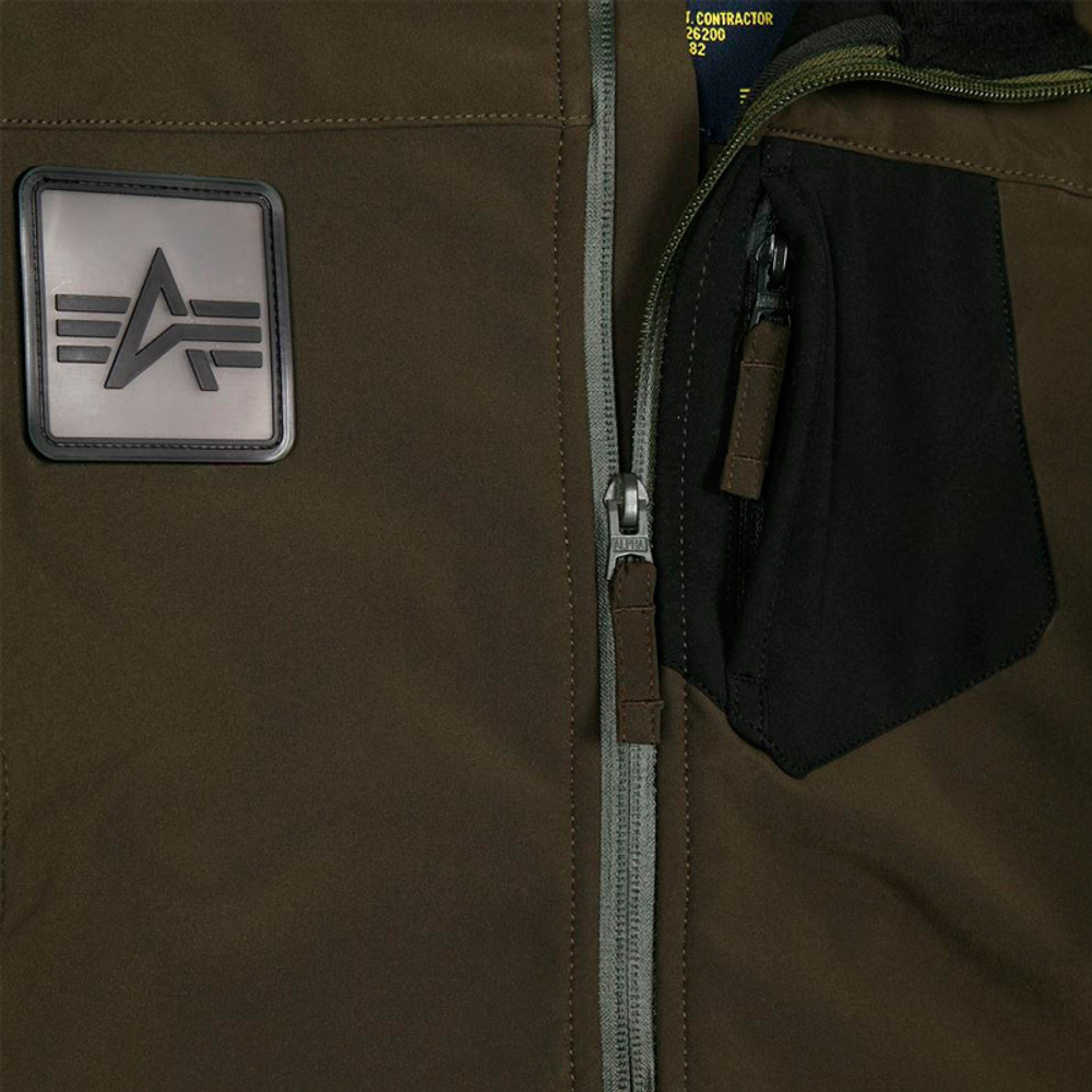 Куртка Мужская - Alpha Robinson  Softshell (оливковая - olive)