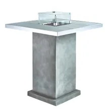 Стол-камин газовый Standing Table Grey, Сlifton