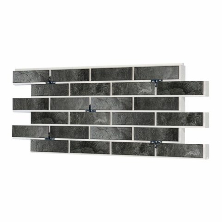 Клинкерная термопанель ППС Керамин Колорадо 5 Черный 1020х455 мм