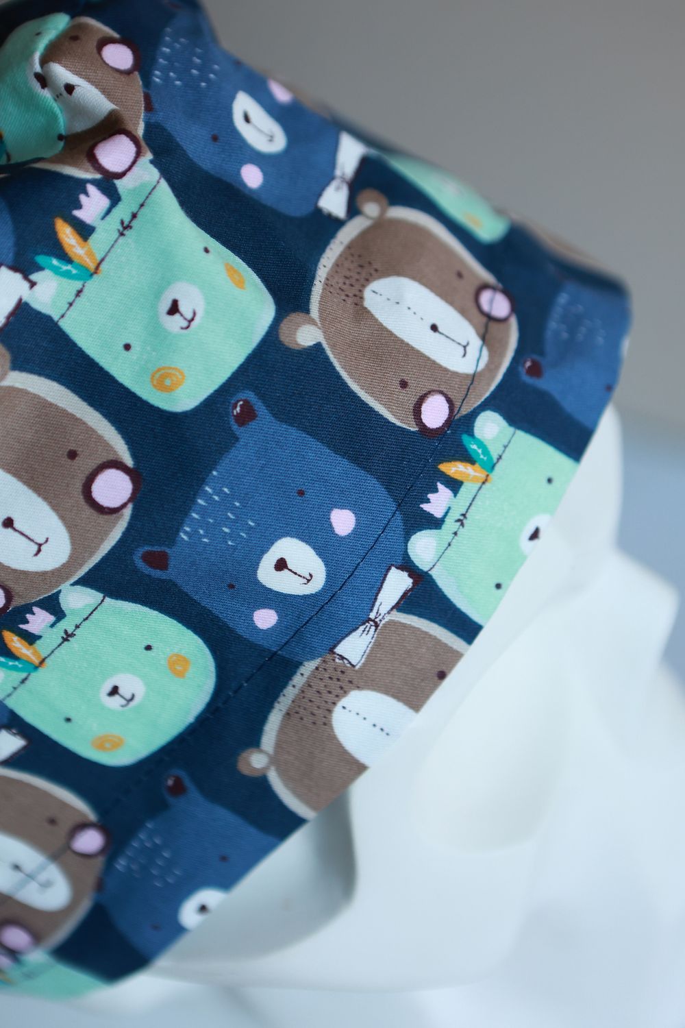 Медицинский колпак (Принт «Медвежата синие»)