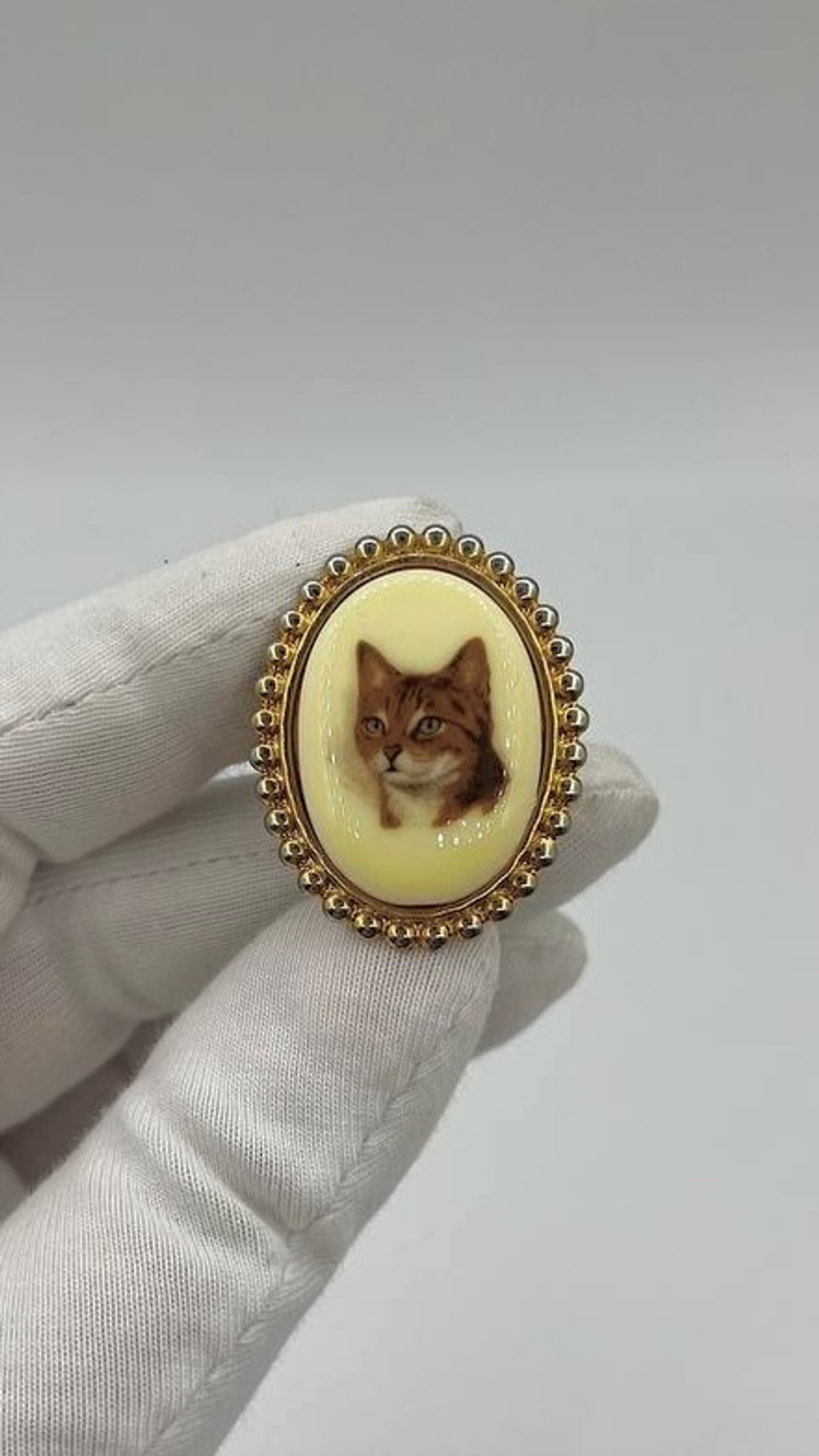 Накладка на пуговицу Кот NONY