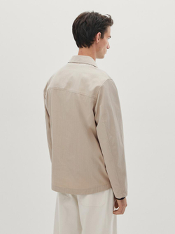 Massimo Dutti Куртка из твила с застежкой-молнией, дымчатый