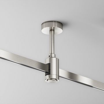 Крепление потолочное Short 78мм с вводом питания TRA156C-B1-PT платина Flarity Maytoni