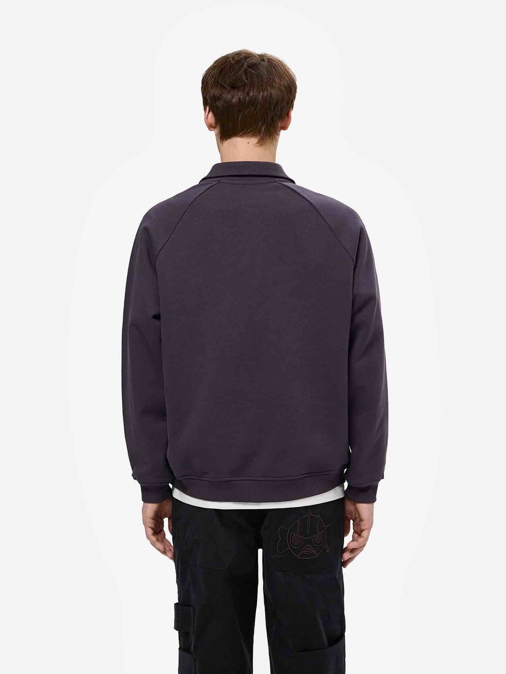 Купить Толстовка RUFF Global Half Zip темно-фиолетовая Толстовка RUFF Global Half Zip темно-фиолетовая