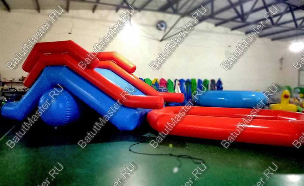 Надувная водная горка "Пляжная", 9*3*3 м, герметичная