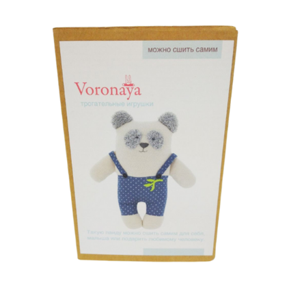 Набор для творчества сделай игрушку VORONAYA, панда, 22 см