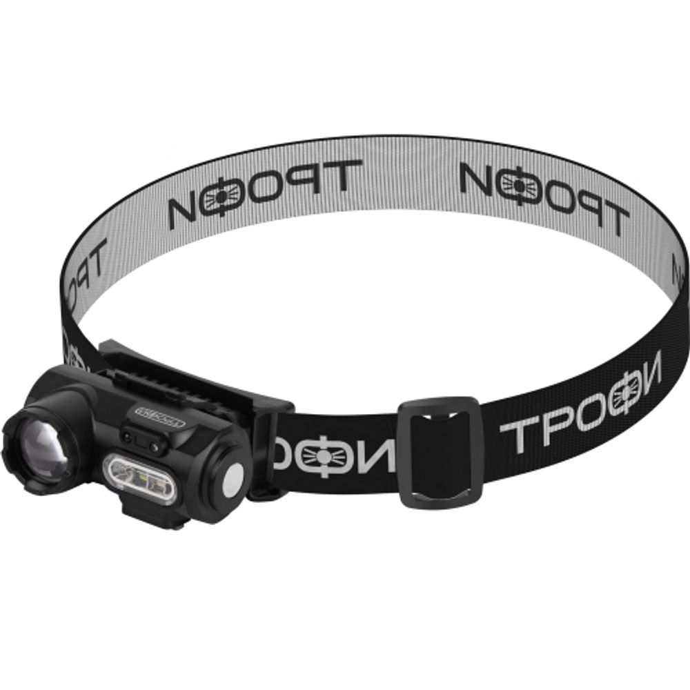 Фонарь налобный светодиодный Трофи GA-103 аккумуляторный 3 Bт сенсорное управление магнит клипса 6 режимов