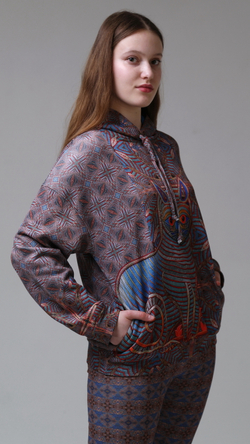 Худи «Кот Казанский» (серия "Русский лубок")