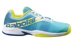 Детские кроссовки для Падел Babolat Jet Premura JR - green/sulphur spring