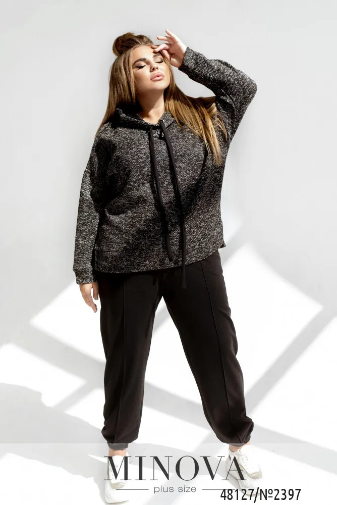 Костюм 2397-черный-белый Minova