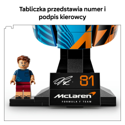 Конструктор LEGO Editions Sports 43017 Шлем Оскара Пиастри McLaren F1 Team — фото 7