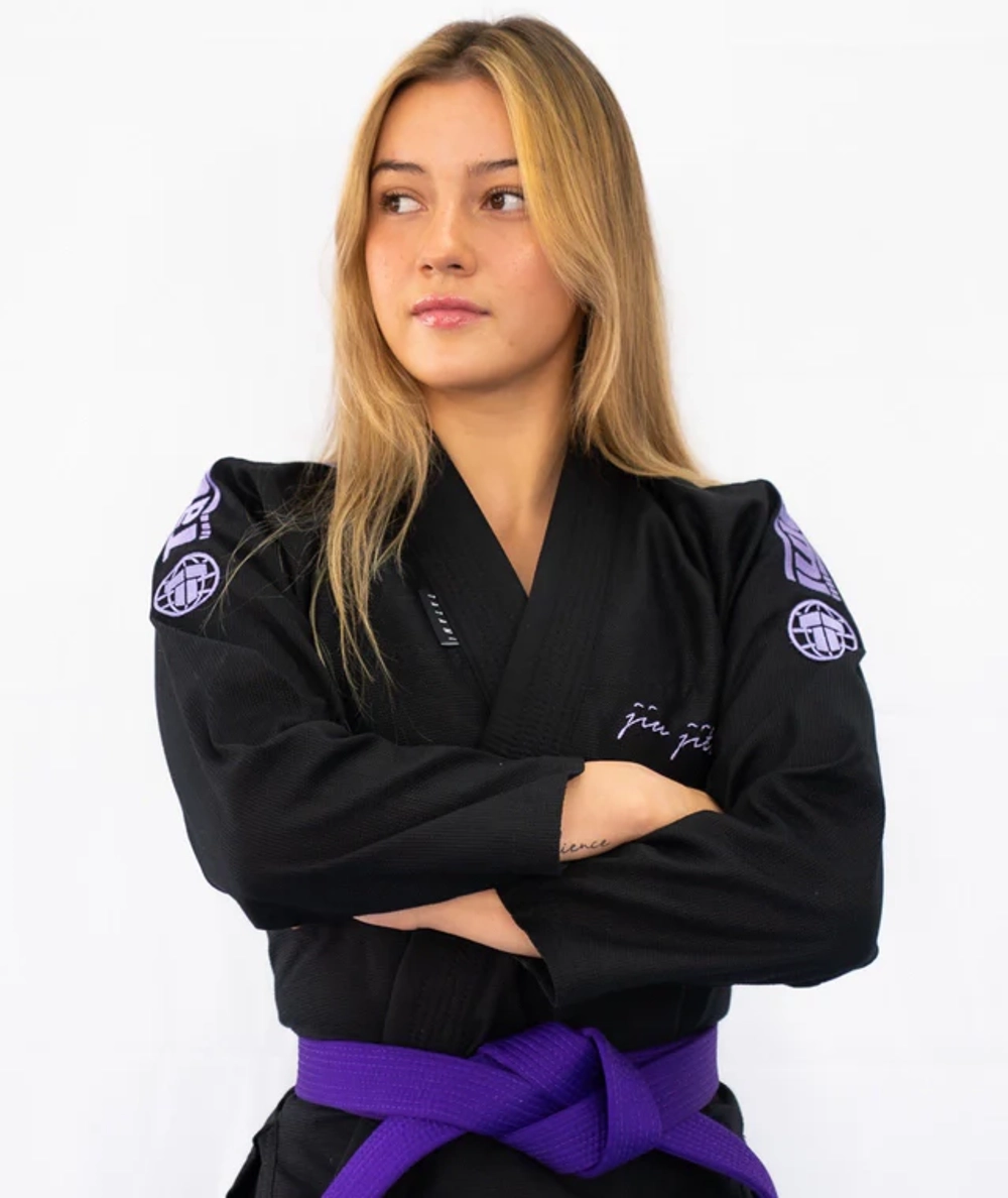 Кимоно женское Tatami BJJ Elements Superlite PURPLE & BLACK