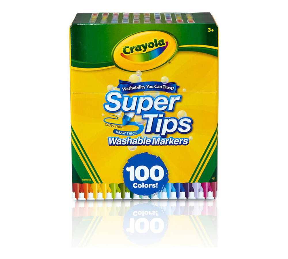 Crayola Super Tips Washable Markers 100 шт