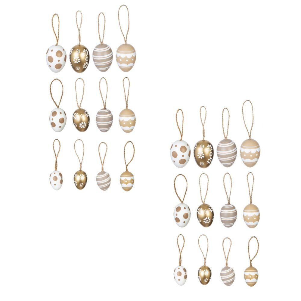 GAEM Набор из 16-ти изделий декоративных подвесных "Яйцо" (4,5*6, 3,5*5,5, 3*4), L14 W5,5 H15 см