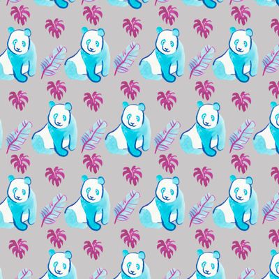 Бесшовный принт тропический