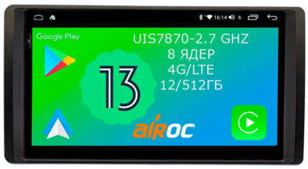 Магнитола для УАЗ Патриот, Пикап 2016-2023+ - Airoc 2K AU-3912 на Android 13, TS20, 12/512Гб, SIM-слот