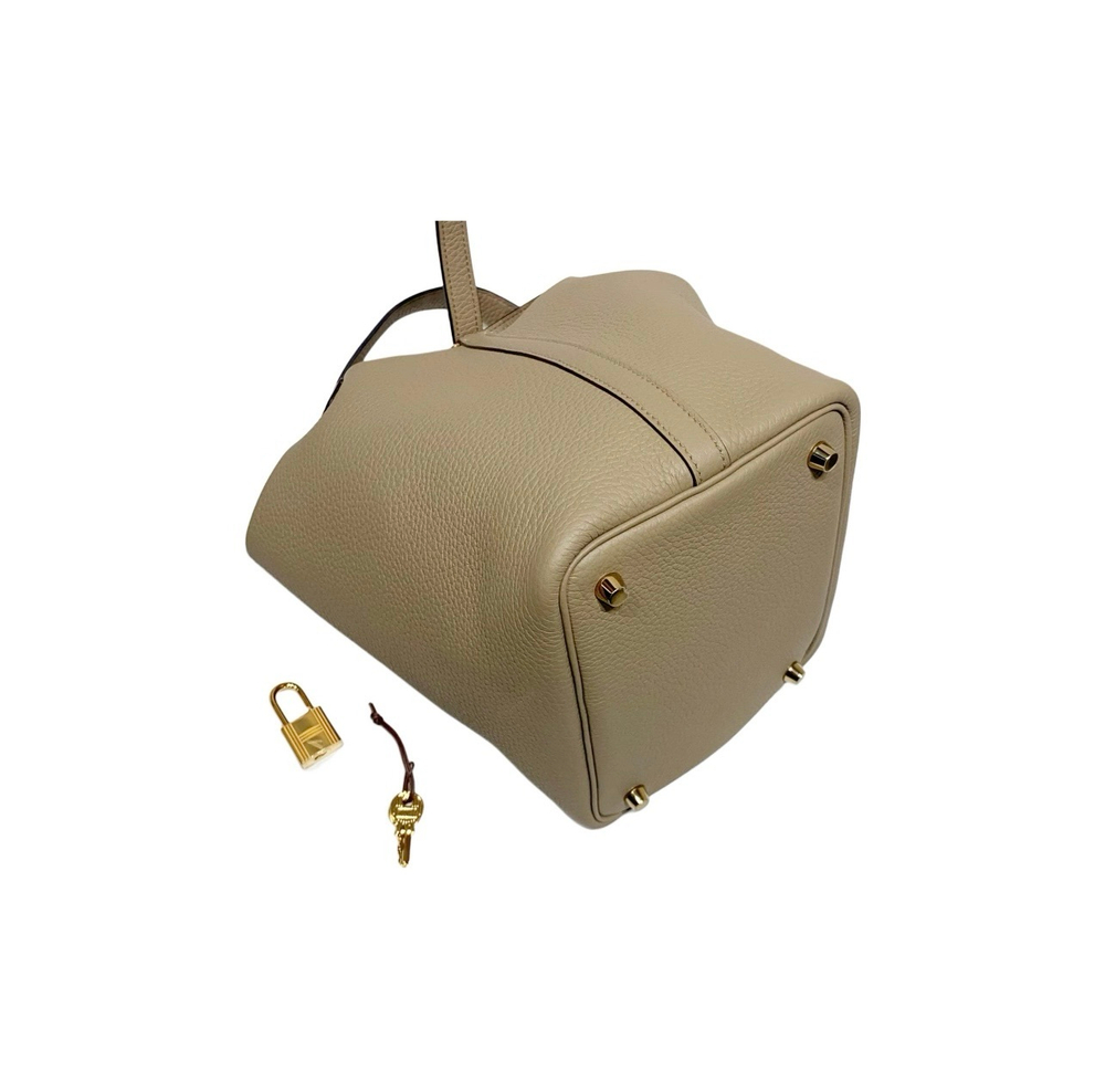 В наличии, Сумка Hermes Picotin 18 Beige Marfa Clemence bull calfskin, H056289CC8Q