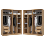 Шкаф Woodville Широн 1600 графит серый, дуб крафт золото