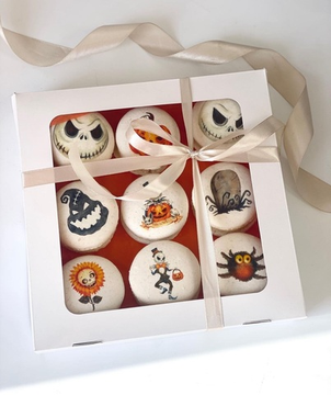 Набор макарон на хэллоуин (halloween) 9 шт
