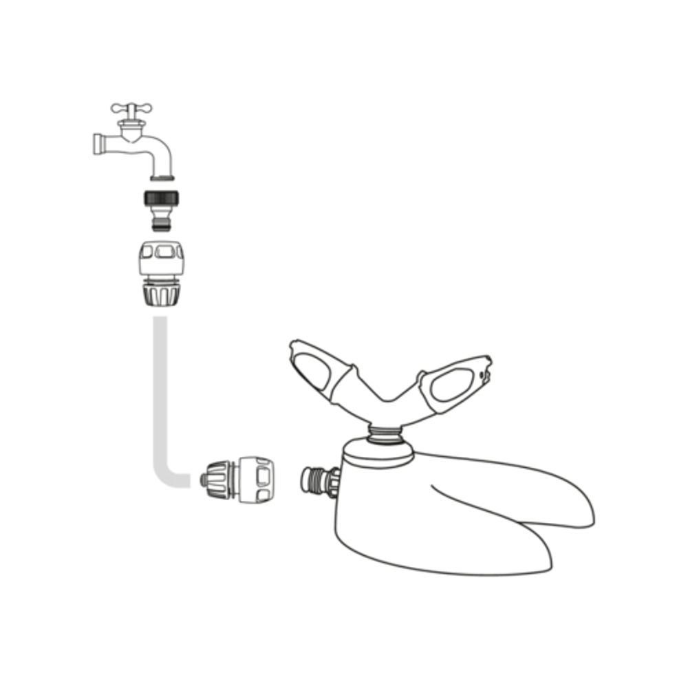 Дождеватель для полива GF GF80005632 круговой для газона ROTAX