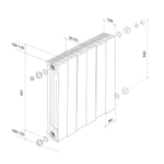 Радиатор Royal Thermo PianoForte 500 Silver Satin - 12 секц.