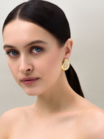 Пусеты Shell Elegant Gold