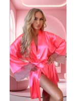 Халат с кружевом