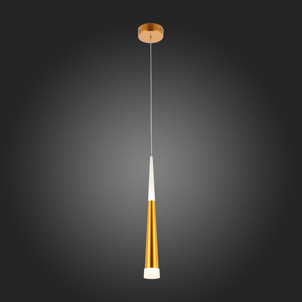 SLE200103-01 Светильник подвесной Золотистый/Золотистый, Белый LED 1*7W 3000K ORPELO
