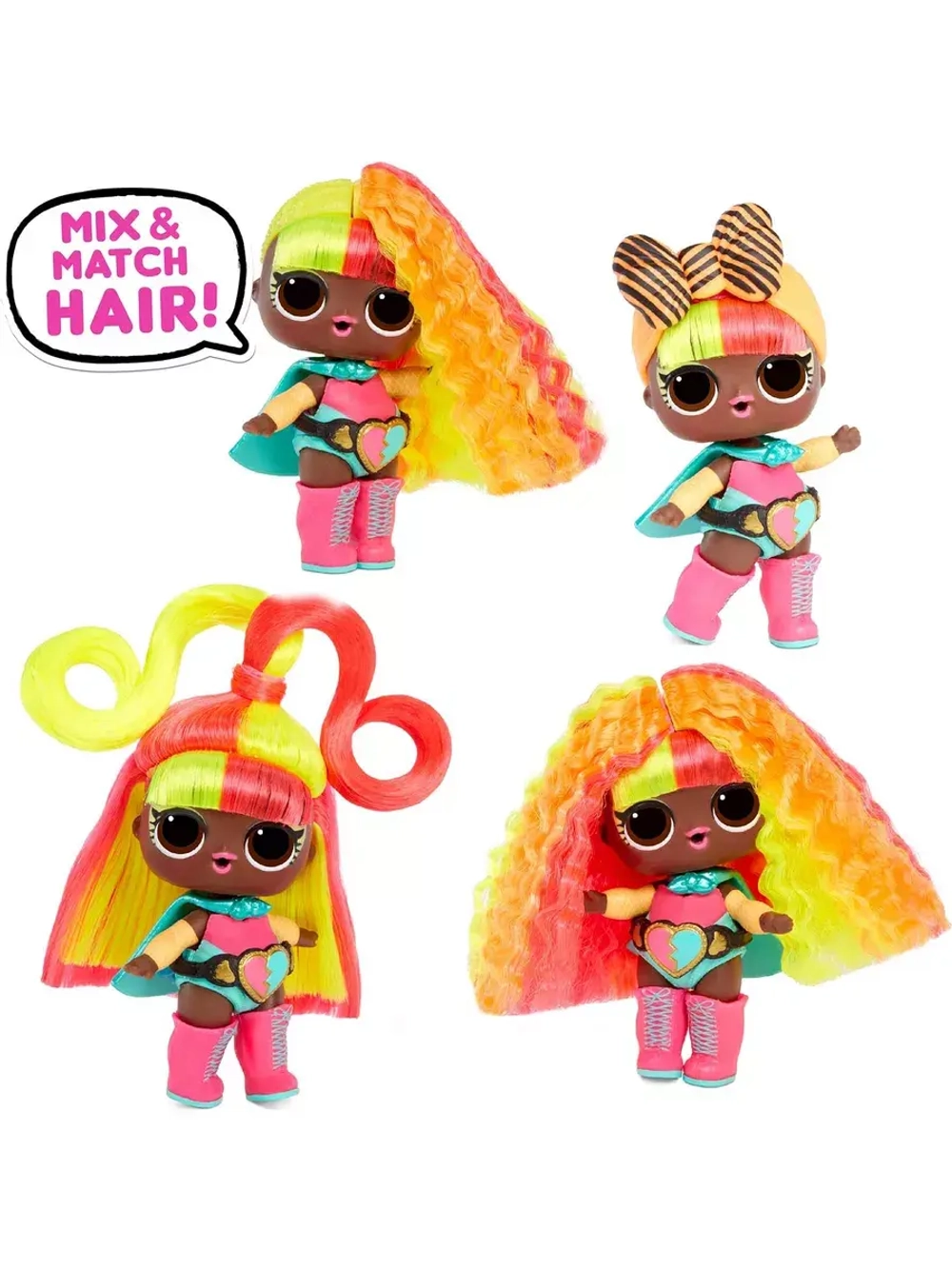 Кукла Лол с волосами в шаре Lol Hairvibes маленькая оригинал