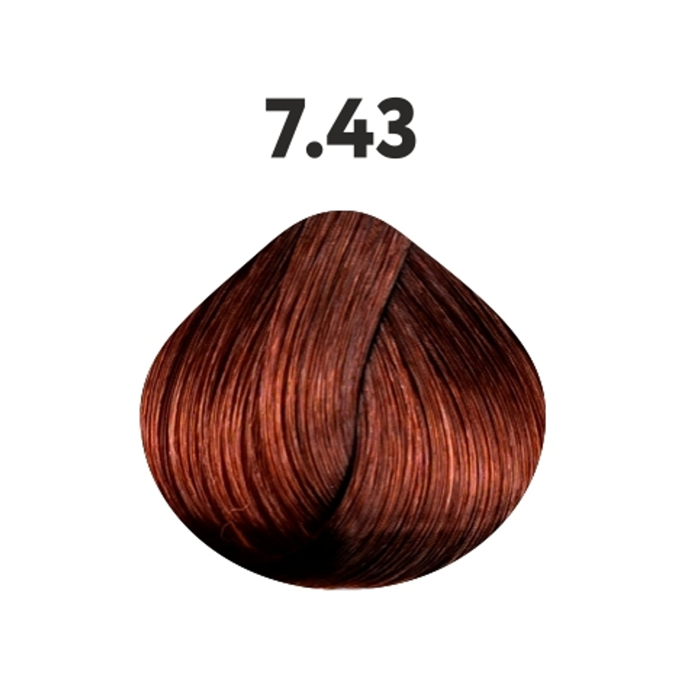 7.43 крем-краска KAARAL AAA Color Collection медно-золотистый блондин - 100 мл.