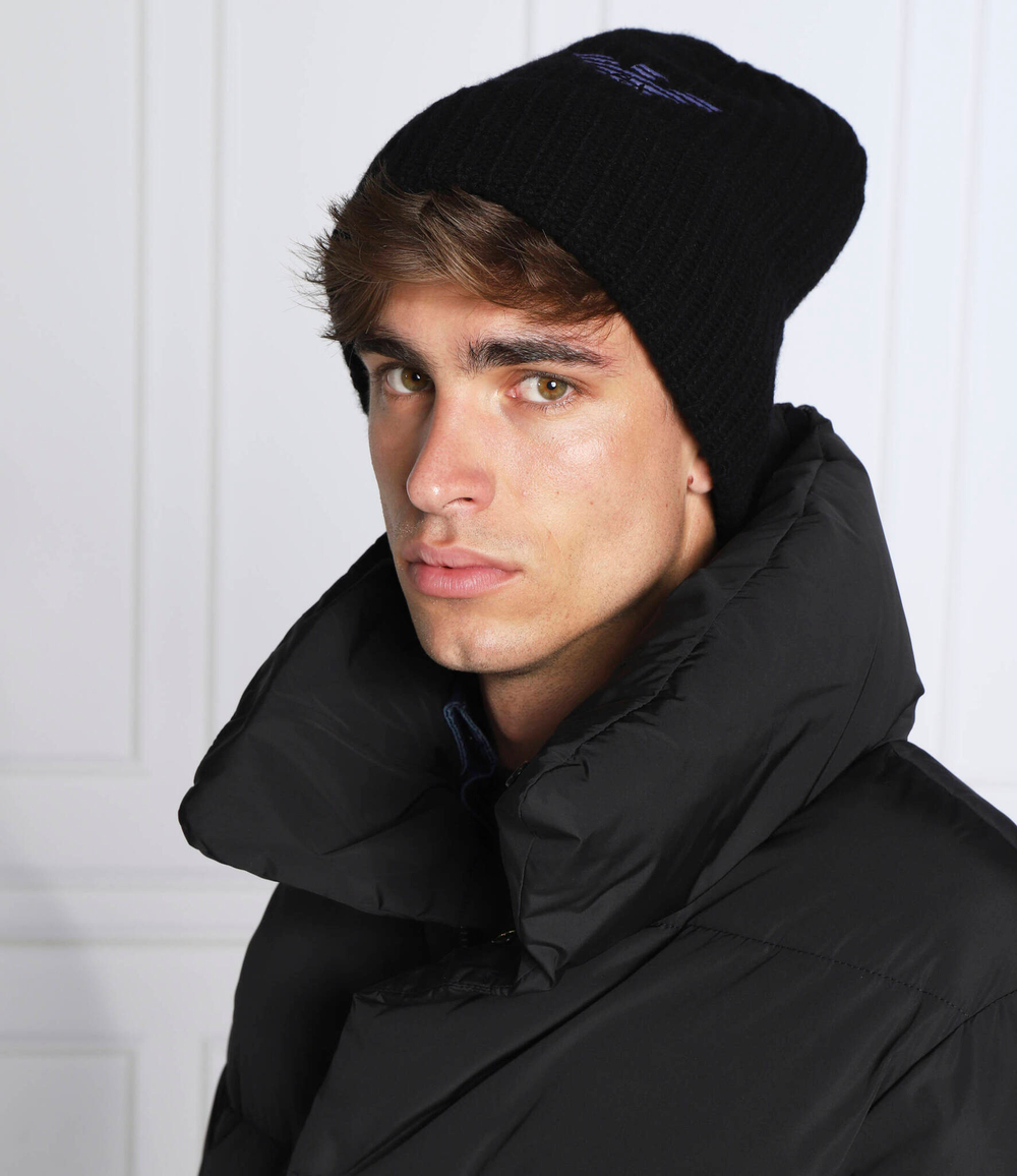 хлопковая шапка Emporio Armani - черный(627676 2F556)