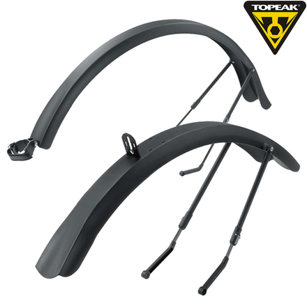 TOPEAK DEFENDER TX, FRONT & REAR TREKKING FENDER SET FIT UP TO 700X44C TIRE комплект крыльев TC9650