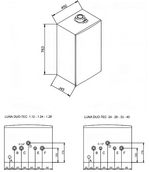Котел газовый настенный конденсационный Baxi LUNA Duo-tec E 1.24