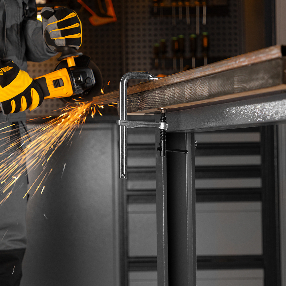 Струбцина F-образная, 80x150мм, кованая Denzel