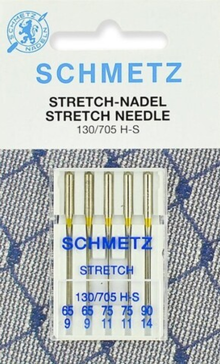 Иглы стретч Schmetz 130/705H-S №65 (2) 75(2), 90(1) 5 шт.