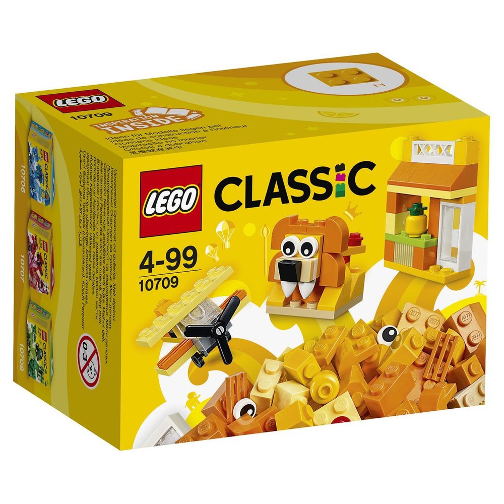 LEGO Classic: Оранжевый набор для творчества 10709 — Orange Creativity Box — Лего Классик