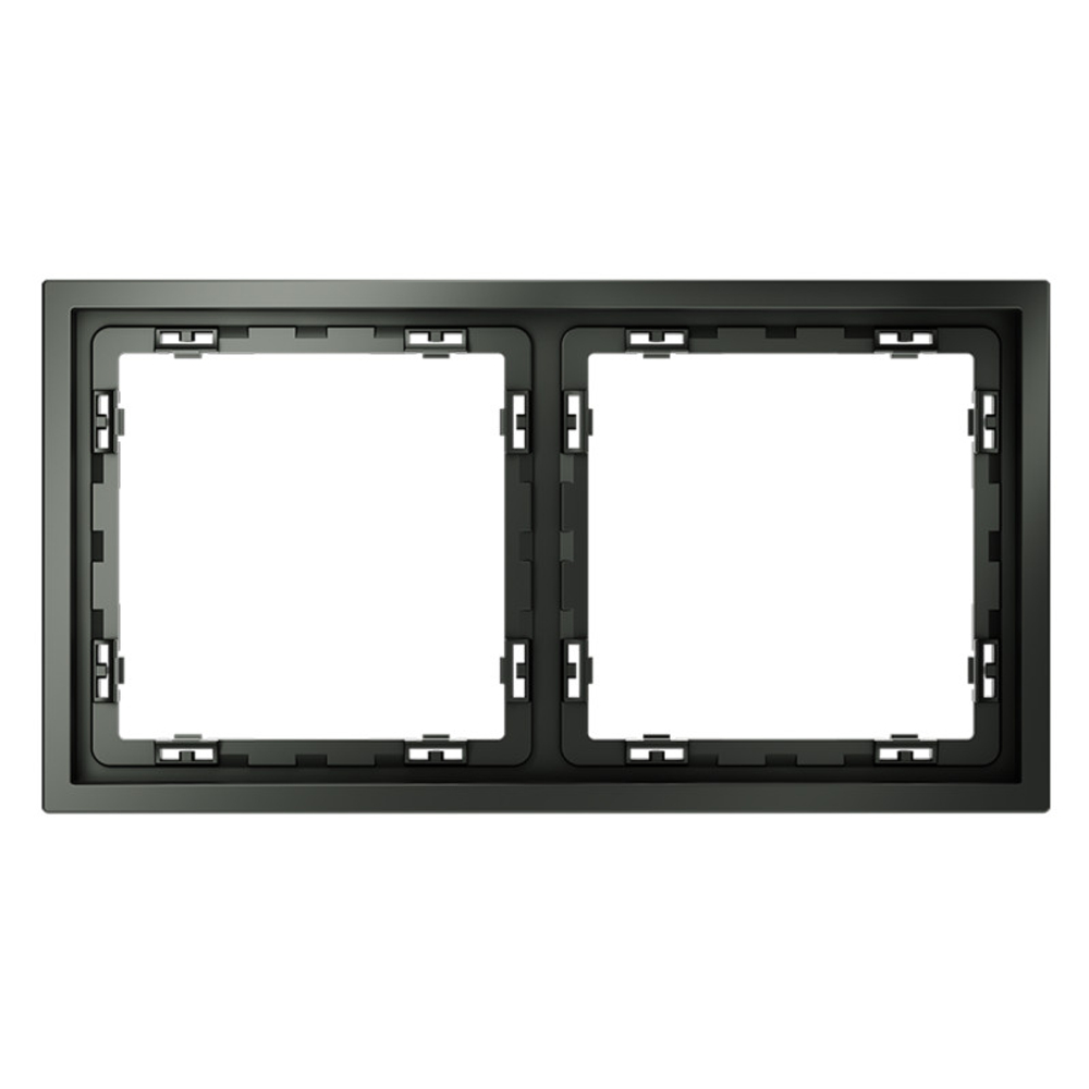 Рамка пластиковая VOLTUM S70 на 2 поста, (титан)