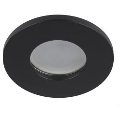 Встраиваемый светильник влагозащищенный ЭРА WR3 BK под лампу MR16 GU5.3 IP44 черный | Влагозащищенные встраиваемые светильники