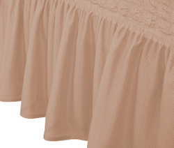 Чехол на кресло с оборкой Стандарт, цвет Какао