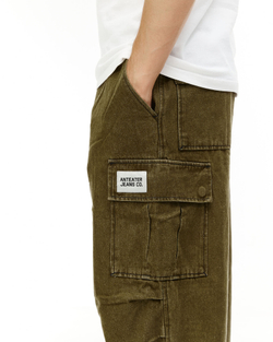 Джинсы Anteater Wide Cargo Denim Green