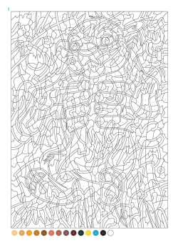 Раскраска по номерам Coloriages mystres Disney - официальное польское издание. Дети. Загадочные рисунки.