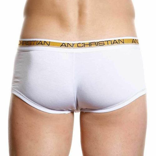 Мужские трусы хипсы белые Andrew Christian Slim Focus Boxer White