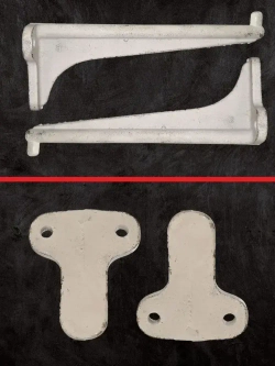 Кронштейн для умывальника 24см УОМ чугунный (пара)