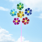 Штекер садовый "Цветочки" 50см d30см ветрячок