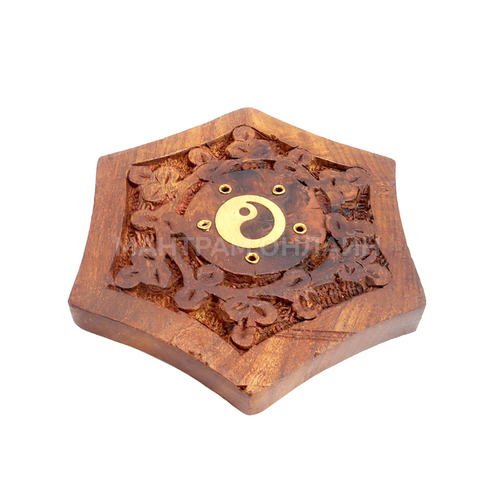 Подставка под благовония Звезда Шестиугольная дерево