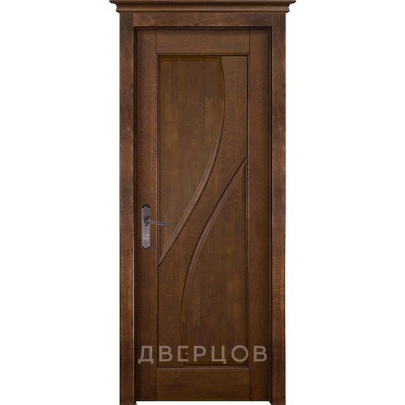 Фото межкомнатной двери массив ольхи ОКА Даяна античный орех глухая