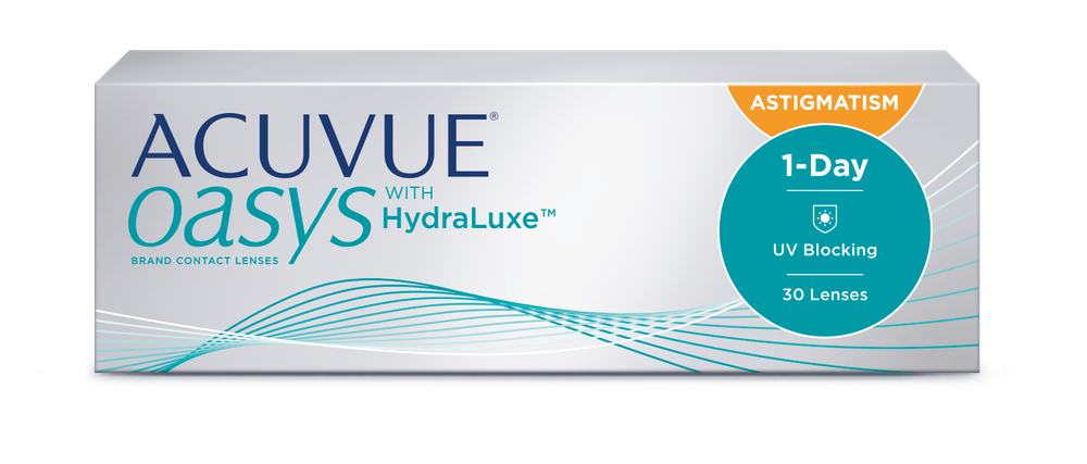 ACUVUE OASYS 1-DAY with HydraLuxe for Astigmatism (30 линз) +1,0