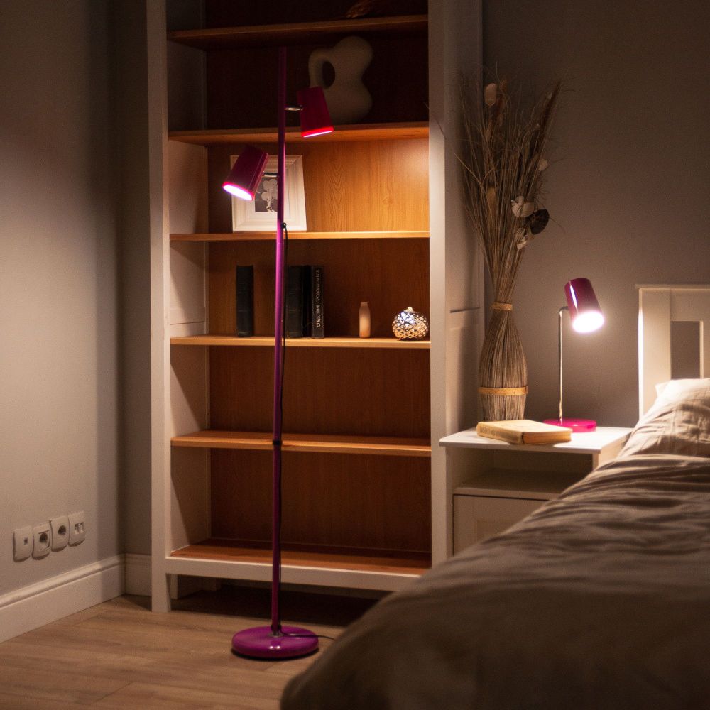 ULM-B600 6W-4500K-DIM RED Светильник настольный светодиодный. 6W. Сенсорный выключатель. Диммер. Розовый. ТМ Uniel