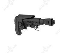 Приклад без рукоятки для боевых складных версий АК (74м, -12, -15, "сотая" серия и тд), на базе Atom CP, K.Arma